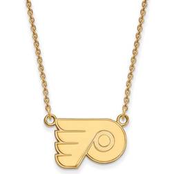 LogoArt Women's Philadelphia Flyers Gold Plated Pendant Necklace