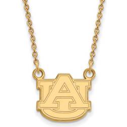 LogoArt Women's Auburn Tigers Gold Plated Pendant Necklace