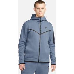 Nike Tech Fleece Hoodie med Lynlås - Blå