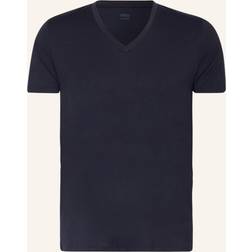 Mey T-Shirt Col V Homme en Coton Dry Cotton - Bleu Marine