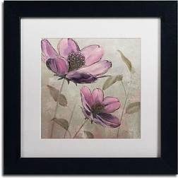 Trademark Fine Art WAP0106-B1111MF Plum Floral II Framed Art