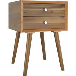 Costway End W/Drawers Bedside Table