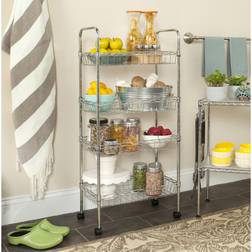 Safavieh Chrome Wire Mini Trolley Table