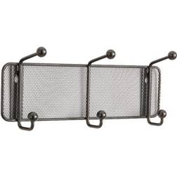 SAFCO Onyx Mesh Sturdy 3-Hook Wall Rack Perchero