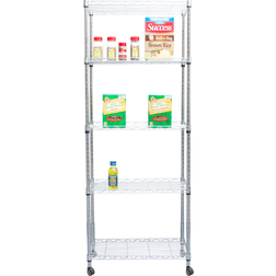 Mind Reader 4-Tier Rack Utility Rolling Cart Bokhylle