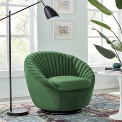 modway Whirr Tufted Performance Velvet Lounge Chair