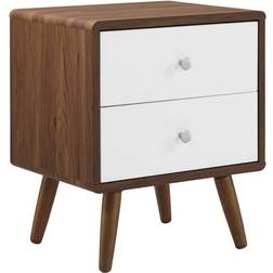 modway Transmit 2-Drawer Bedside Table