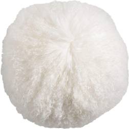 Saro LIFESTYLE Wool Mongolian Lamb Fur Complete Decoration Pillows White (50.8x)