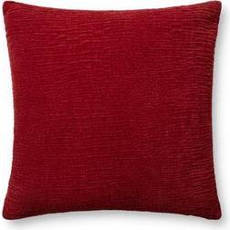 Polyester/Polyester Blend Lumbar Pillow Case Red