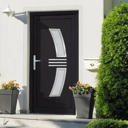 vidaXL Front Anthracite 98 208 cm PVC External Door (x)