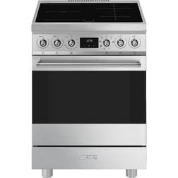 Smeg Cucina Con Piano Cottura A Induzione C6IMX2 Acciaio inossidabile
