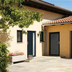 vidaXL Front Anthracite 98 208 cm PVC External Door (x)