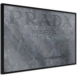 Artgeist Inramad Tavla Prada Grey Poster