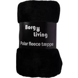 Borg Living Fleece Tæppe Sort