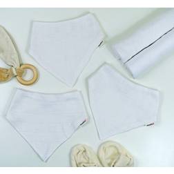 MuslinZ White Bibs 3 St