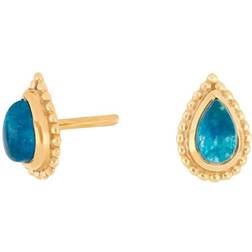 Nordahl Jewellery Andersen Förgyllt Silver Stiftörhängen Med Apatit 30290545900