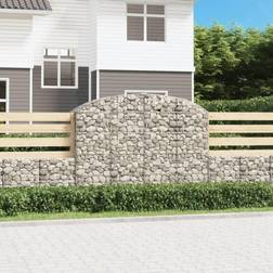 vidaXL Panier De Gabions Arqué Cage À Gabion 200x50x140/160 cm