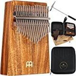 Meinl Sonic Energy Kalimba Daumenklavier mit 17 Tönen in C-Dur Fingerpiano aus Akazie mit Wah-Wah Effekt inkl. Stimmhammer, Stofftasche, Poliertuch, Etui KL1705H