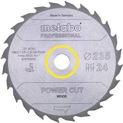 Metabo 4061792188518 628493000 Rundsavklinge power cut wood, kvalitet professional, til håndrundsav