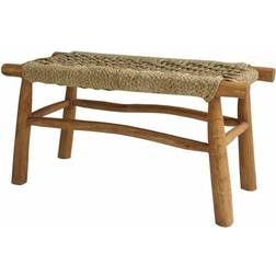 Dkd Home Decor 90 Natural Teak Light Settee Bench