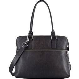 Adax Napoli Gerda Handbag 14" - Dark Brown