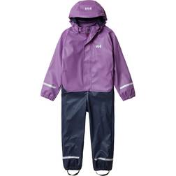 Helly Hansen Kid's Bergen Fleece Lined Rain Set - Crushed Grape (40498-678)