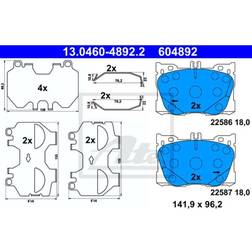 ATE 13.0460-4892.2 Kit Pastiglie Freno