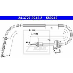 ATE Cavo Freno 24.3727-0242.2 1402