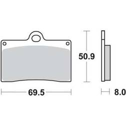 TRW Brake pads, MCB540