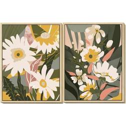 Dkd Home Decor Painting 60 4 Flowers Scandinavian Units Framed Art