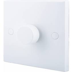 BG White Profile Single 2 Way 400W Dimmer Switch