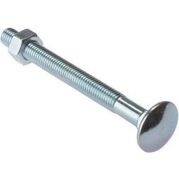 Forgefix 10CB8150 Carriage Bolt & Nut ZP M8 150mm Bag of