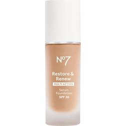 No7 Restore & Renew Serum Foundation SPF20 Warm Ivory