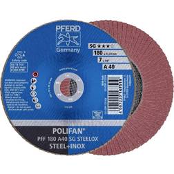 Pferd POLIFAN Fächerscheibe PFF 180x22,23 mm flach A40 Leistungslinie SG STEELOX Stahl/Edelstahl