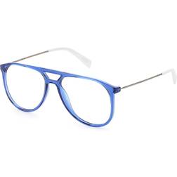 Levi's LV 1000 Pilot Prescription Eyeglass Frames, Blue White/Demo 55mm, 16mm