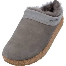 Haflinger Snowbird Lambskin Leather Clog Unisex Slate