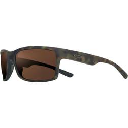 Revo Crawler: Polarized Performance Rectangle Sport Wrap Frame, Terra