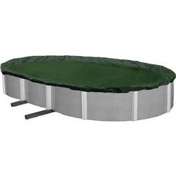 Blue Wave 12-Year Winter Cover for Oval Above Ground Pools Green