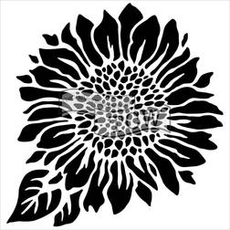 Joyful Sunflower Crafter's Workshop Template 6"X6"