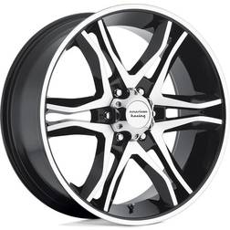 American Racing MAINLINE, 17x8 Wheel with 6 on 5.5 Bolt Pattern - Gloss Black AR89378068300