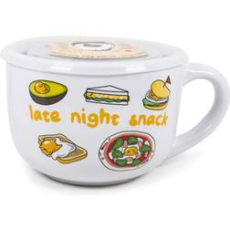 Silver Buffalo Sanrio Gudetama Burp Late Night Snack Lazy Egg Suppeskål