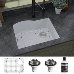 Karran Quartz X 20-3/4" Single Bowl Undermount Kitchen Sink Kit