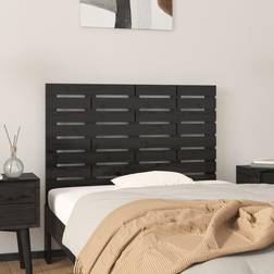 vidaXL black, 81 Solid Pine Headboard