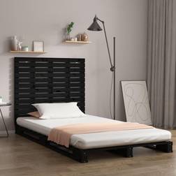vidaXL black, 96 Solid Wood Pine Headboard