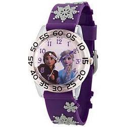 Disney Princess Frozen Analog Kvartsklocka Med 3D Rem