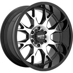 Moto Metal MO806 Talon Wheel, 20x10 with 5 on 5 Bolt Pattern Black MO80621050518N