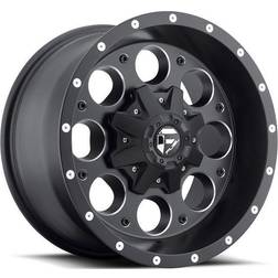Fuel Off-Road D525 Revolver, 18x9 Wheel with 5 on 4.5 5 on 5 Bolt Pattern Black Milled D52518902645