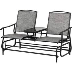 Gardenised Two Person Swing Outdoor Lounge Set