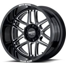 Moto Metal MO992 Folsom Wheel, 20x10 with 6x135 Bolt Pattern Gloss Black Milled