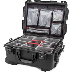 Nanuk Wheeled Series 955 Hard Case with Lid Organizer & Padded Divider, Black